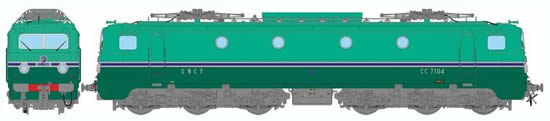 REE Modeles MB-060 - French Electric Locomotive Class CC-7104 Cut Skirt Southwest of the SNCF - Depot PARIS SO